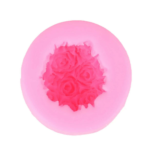 3D Silicone Candle Mold Rose Ball Aromatherapy Candle Soap Mould Craft Baking - Lets Party