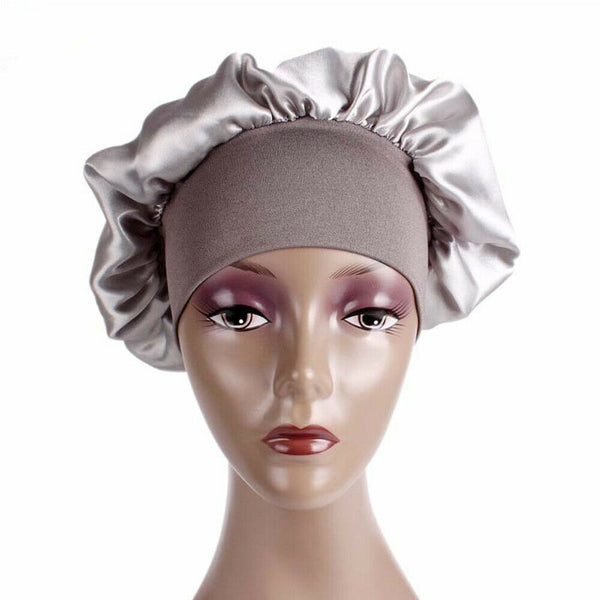 Women's Sleep Hair Hat Care Elastic Sleeping Bonnet Night Soft Cap 8 Colors - Lets Party