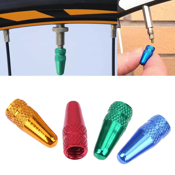 6pcs Alloy For Presta Valve Caps - FRENCH - Bicycle Bike - Colour Ano Anodized - Lets Party