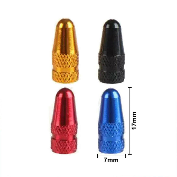 6pcs Alloy For Presta Valve Caps - FRENCH - Bicycle Bike - Colour Ano Anodized - Lets Party