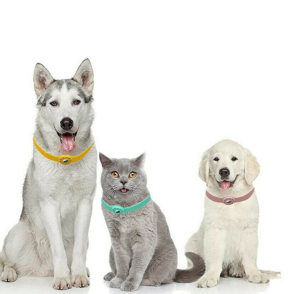For Apple AirTag Silicone Band Collar Case Air Tag GPS Anti-lost for Cat Dog Pet - Lets Party