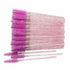 Fuchsia New Disposable Eyelash Brush Applicator Extension Mascara Wands - Lets Party