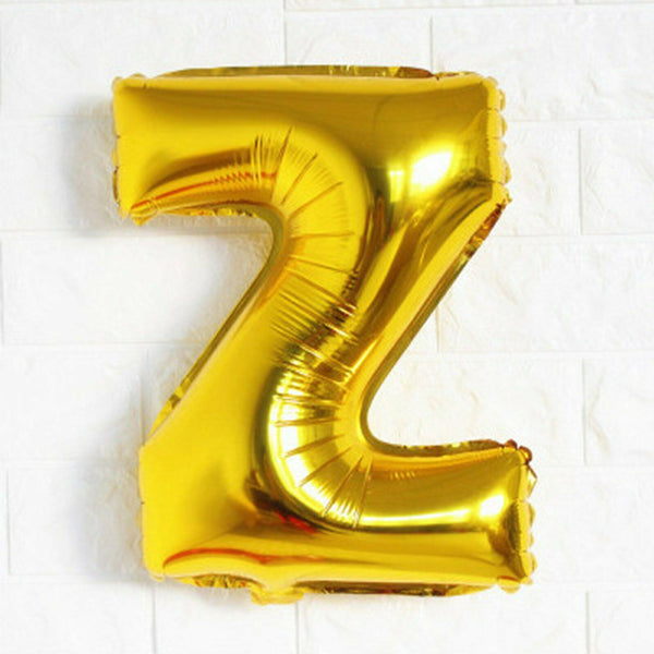 40cm Gold Foil Letter Balloons  Birthday Wedding Party Decorations - Lets Party