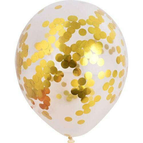 45cm Giant Clear Confetti Balloon Latex Balloons Wedding Birthday Party Balloons - Lets Party