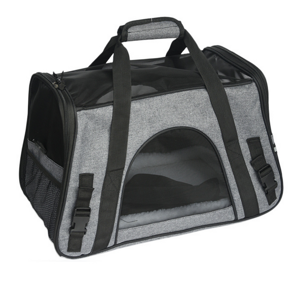 Light Weight Soft Sided Foldable Durable Polyester Pet Carrier Bag - Lets Party