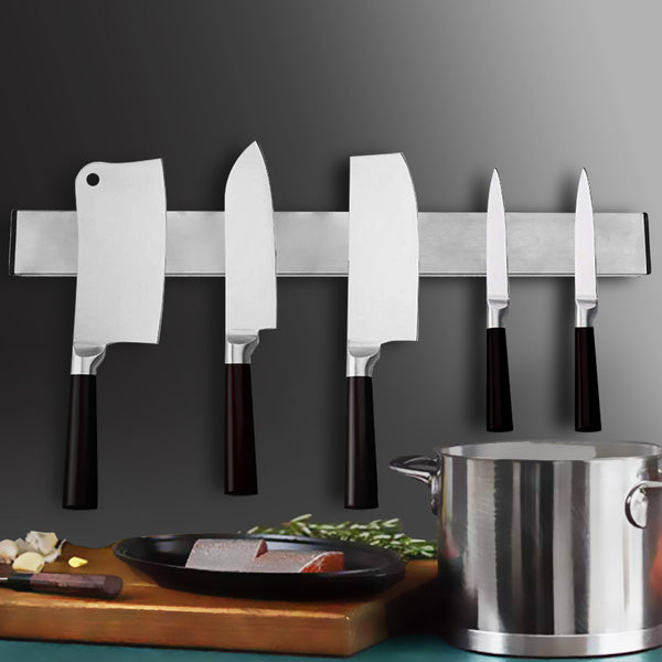 Magnetic wall mount knife holder Utensil Rack Heavy Duty Kitchen Chef Tool L - Lets Party