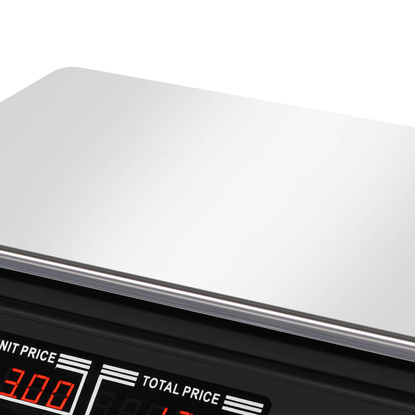 Commercial Digital Kitchen Scales LCD Shop 40KG Food Weight Electronic Scale - Lets Party