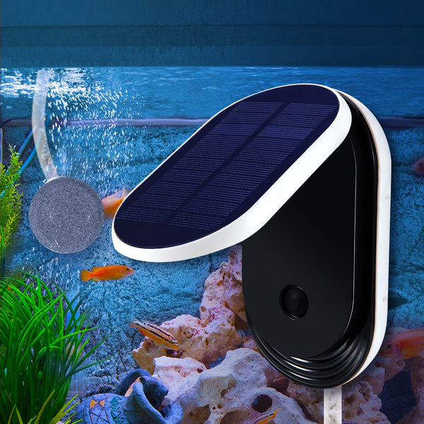 Solar Oxygenator Air Pump Powered Pool Water Pond Outdoor Fish Oxygen Tank - Lets Party