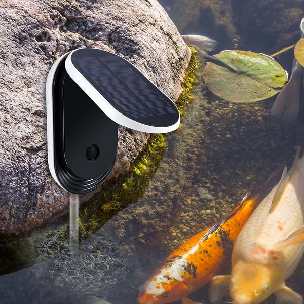 Solar Oxygenator Air Pump Powered Pool Water Pond Outdoor Fish Oxygen Tank - Lets Party