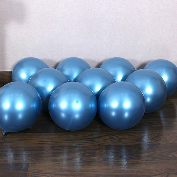 10-100xMetallic  Latex Standard 25cm Helium Balloons Balloon Party Wedding Birthday 10