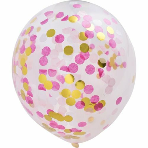 45cm Giant Clear Confetti Balloon Latex Balloons Wedding Birthday Party Balloons - Lets Party