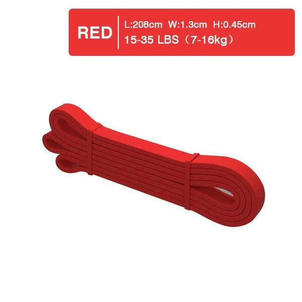 Resistance Band Heavy Duty Exercise Fitness Workout Band Red 15-35lbs - Lets Party