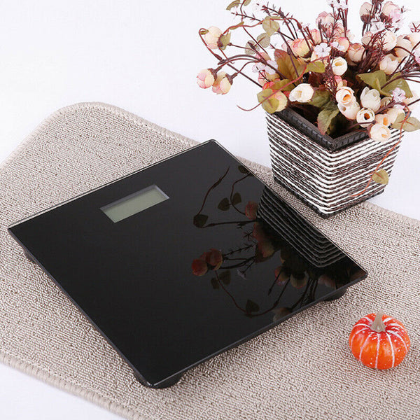 Electronic Digital Backlit Glass Body Bathroom Scale 180KG scales Gym Weight - Lets Party