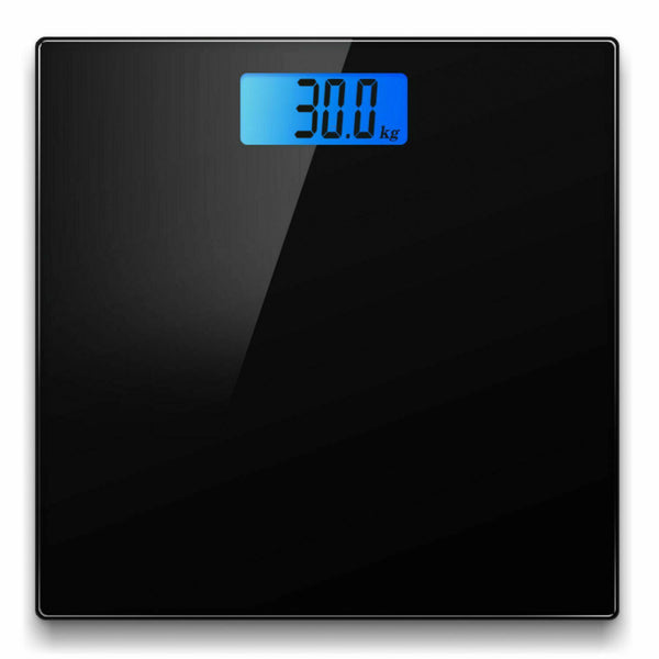 Electronic Digital Backlit Glass Body Bathroom Scale 180KG scales Gym Weight - Lets Party