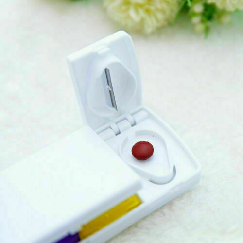 Pill Cutter Box Tablet Splitter Divider Convenient Portable Medicine Organizer - Lets Party