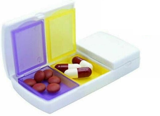 Pill Cutter Box Tablet Splitter Divider Convenient Portable Medicine Organizer - Lets Party