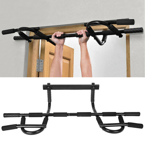 Portable Chin Up Workout Bar Home Door Pull Up Abs Exercise Doorway Wall Fitness - Lets Party