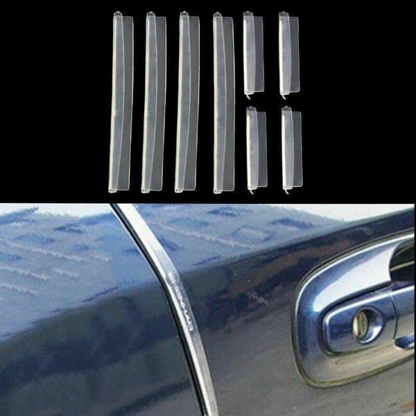 8PCS Clear Car Side Door Edge Defender Trim Guard Protection Strip Protector - Lets Party