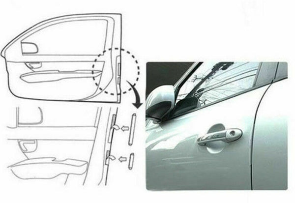 8PCS Clear Car Side Door Edge Defender Trim Guard Protection Strip Protector - Lets Party