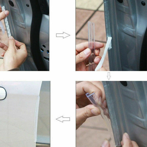 8PCS Clear Car Side Door Edge Defender Trim Guard Protection Strip Protector - Lets Party