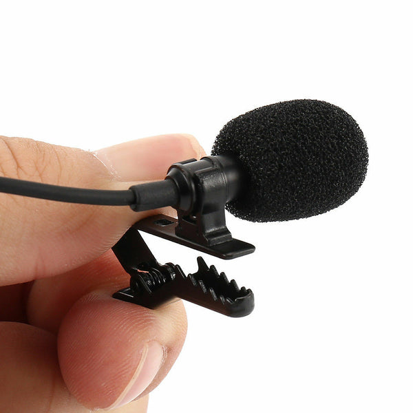 Clip-on Lapel Mini Lavalier Mic Microphone 3.5mm For Mobile Phone PC Recording - Lets Party