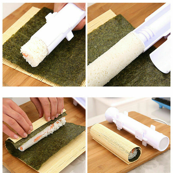 Sushi Tube Kit Machine Apparatus Rolling Rice Roller Mold DIY Maker Tool Kitchen - Lets Party