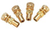 Tyre Deflators x4 Brass Air Deflator 6-60 PSI Tire Valve Core Tool 4WD Automatic - Lets Party