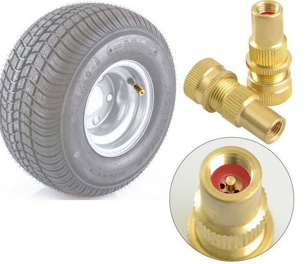 Tyre Deflators x4 Brass Air Deflator 6-60 PSI Tire Valve Core Tool 4WD Automatic - Lets Party