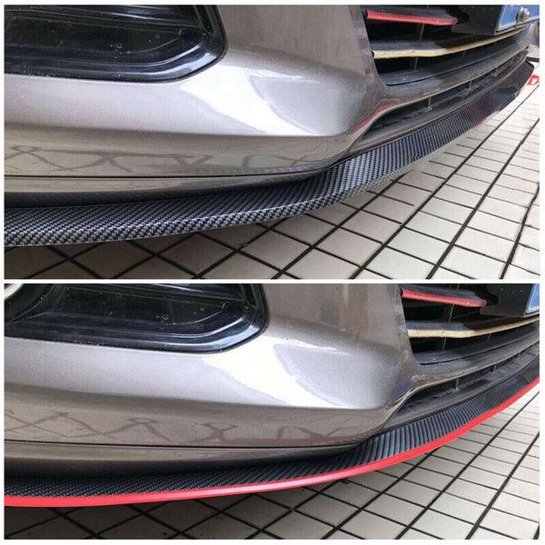 Universal Rubber Car Front Bumper Lip Skirt Protector Body Spoiler Splitter 2.5M - Lets Party