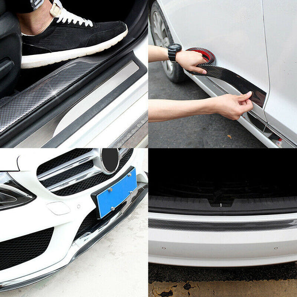 Universal Rubber Car Front Bumper Lip Skirt Protector Body Spoiler Splitter 2.5M - Lets Party