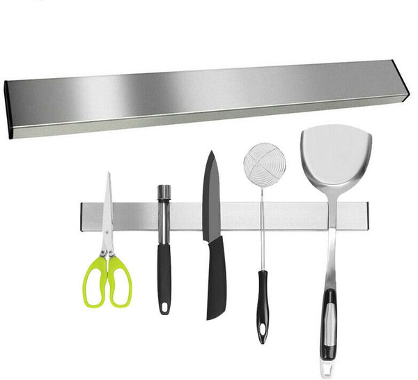 31/41/51cm Stainless Steel Magnetic Rack Knives Knife Holder Tool Shelf Magnet - Lets Party