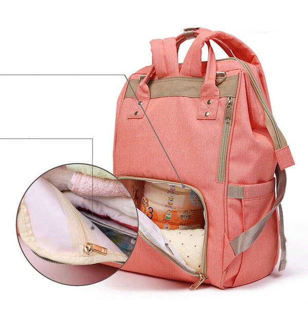 Luxury Multifunctional Baby Diaper Mummy Backpack Nappy Waterproof Changing Bag - Lets Party