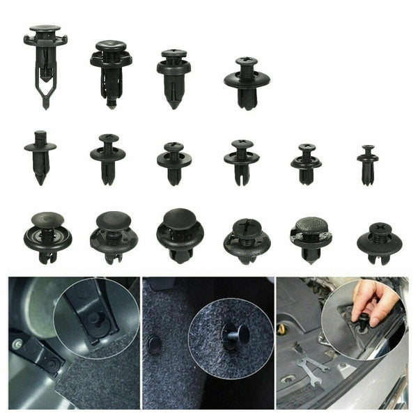 Car Trim Body Clips Kit 620PCS Rivet Retainer Door Panel Bumper Plastic Fastener - Lets Party