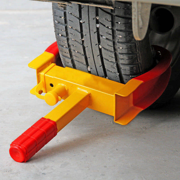Heavy Duty Wheel Clamp Lock Vehicle Caravan Car Security Anti-theft w/ 2 keys - Lets Party