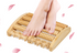 LARGE Wooden Foot Pain Massager 5 Roller Care Reflexology Relax Stress Relief  - Lets Party