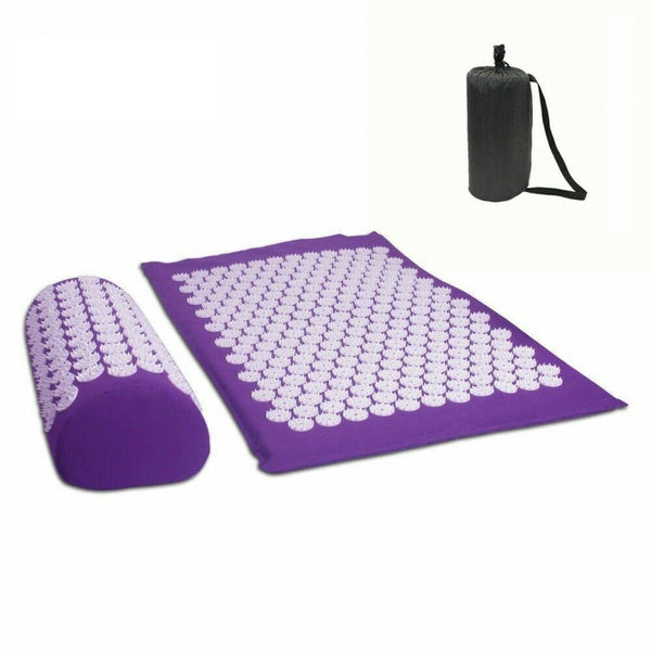 Yoga Massage Acupressure Mat Shakti Sit Lying Mats Pain Stress Soreness Relax - Lets Party