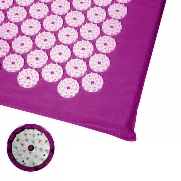 Yoga Massage Acupressure Mat Shakti Sit Lying Mats Pain Stress Soreness Relax - Lets Party