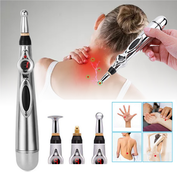 Pulse Analgesia Body Pain Relief Electronic Acupuncture Pen & Acupuncture Mat - Lets Party