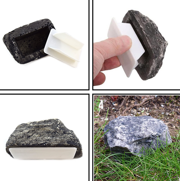  Key Rock Fake Rock Artificial Stone Hide A Spare Key Hiding Hider Decor - Lets Party