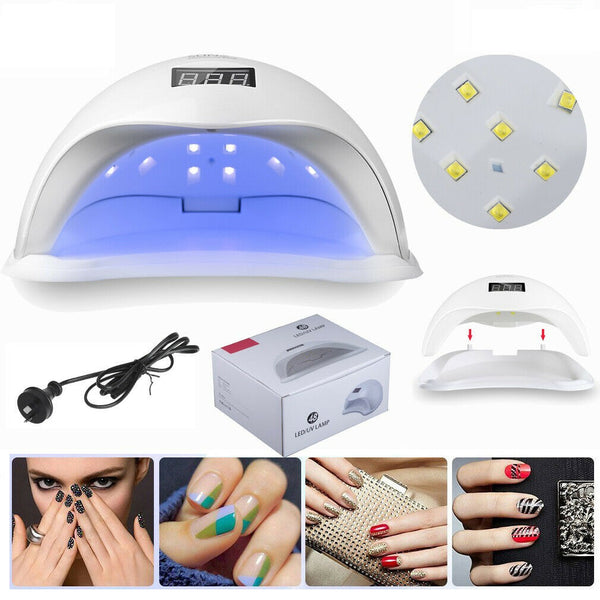 New SUN5 48W LED UV Nail Lamp Light Gel Polish Dryer Manicure Art Curing AU Plug - Lets Party