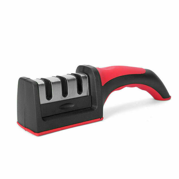 Knife Sharpener 3 Stage Kitchen Diamond Sharp Knives Sharpening Tool - Lets Party