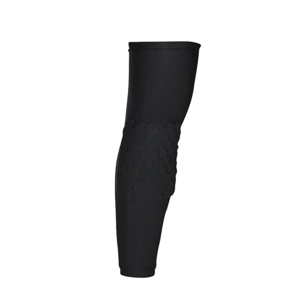 Leg Long Sleeve Protector Support Brace Honeycomb Pad Basketball Knee Crashproof - Lets Party