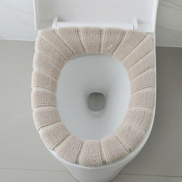 Cover Seat Bathroom Cushion Closestool Toilet Soft Pad Washable Warmer Mat - Lets Party