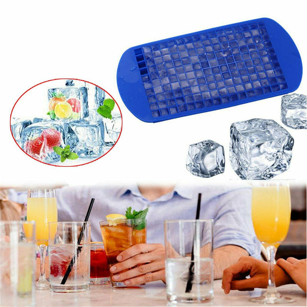 160 Silicone Mini Ice Cube Tray Frozen Cube Molds Mould Kitchen Bar Tool - Lets Party