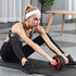 AB Abdominal Roller Wheel Fitness Waist Core Workout Exercise Wheel Home Gym - Lets Party