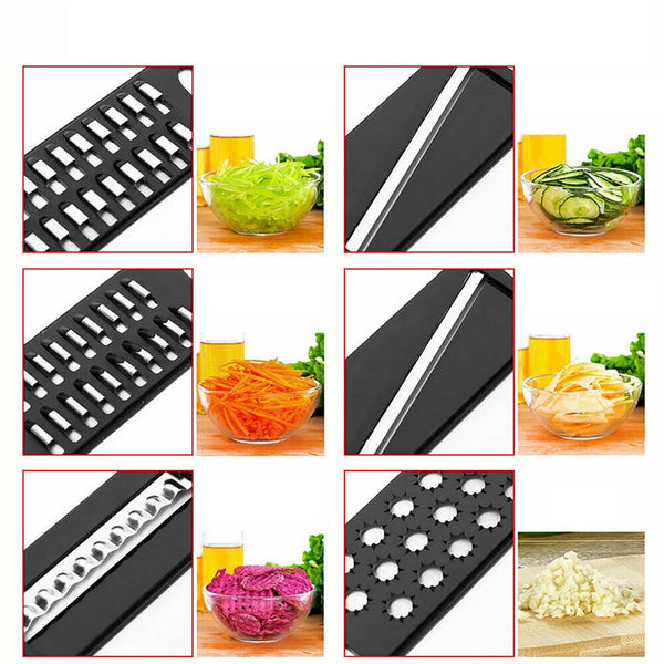 Kitchen Vegetable Slicer Cutter Mandoline Veg Peeler Carrot Onion Cheese Grater - Lets Party