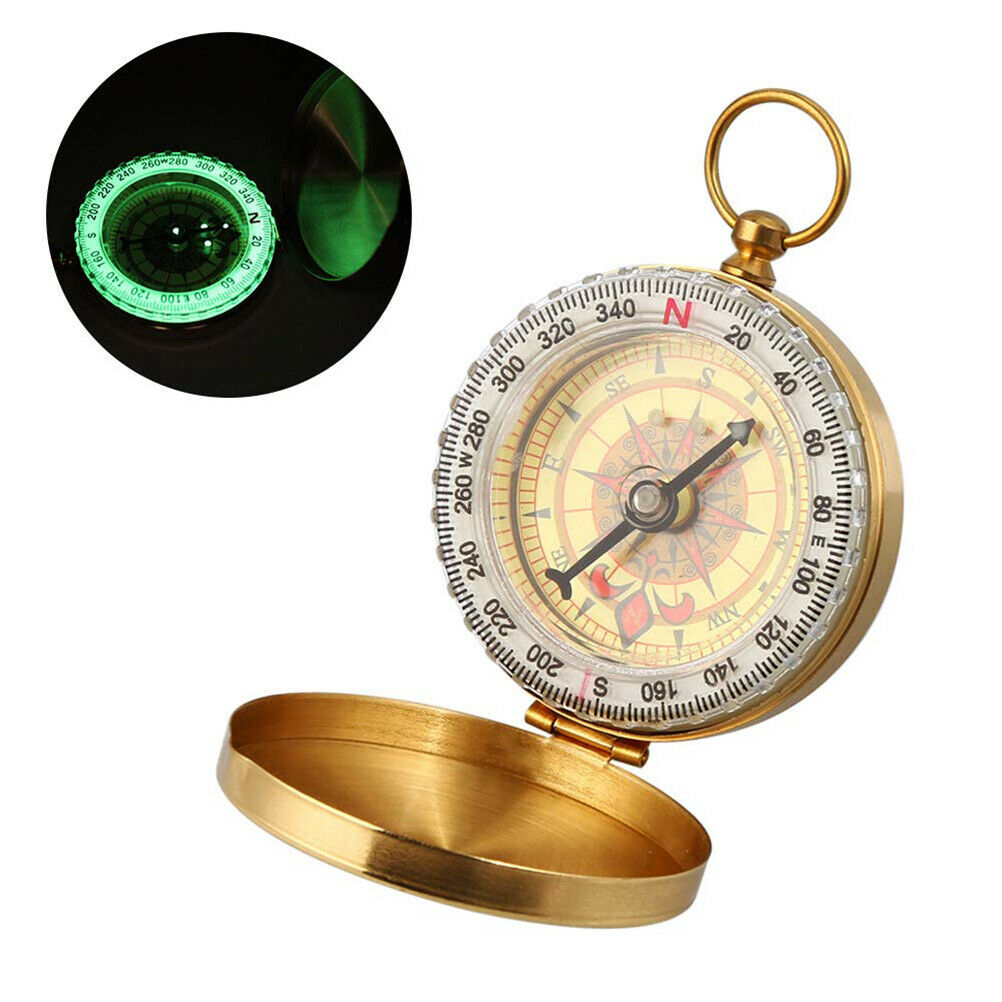 Brass Compass – Classic Pocket Hiking & Survival Compass