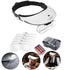 LED Lighted Headband Magnifier Headset Magnifying Glass Loupe 2 LED Lamp Light - Lets Party