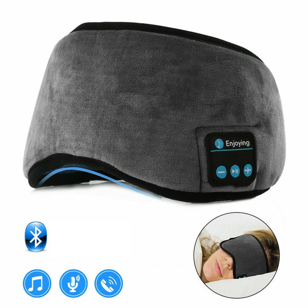 Wireless Bluetooth 5.0 Stereo Eye Mask Headphones Earphone Sleep Music Mask - Lets Party