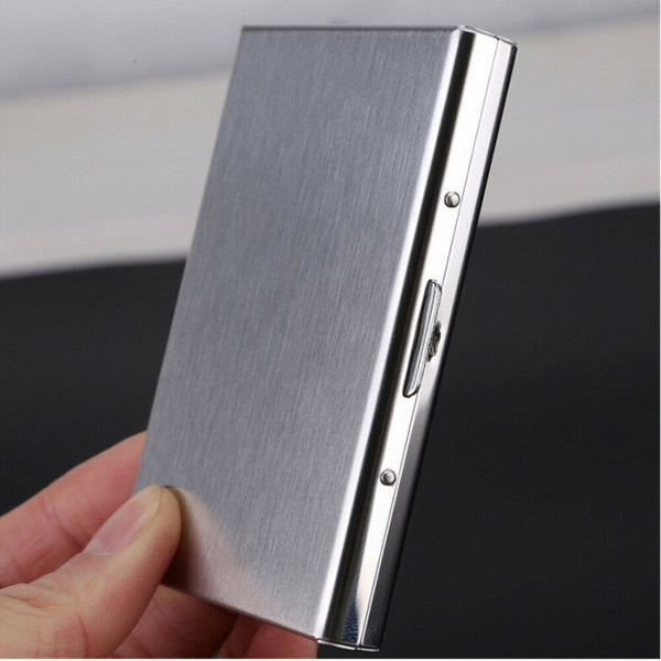 Deluxe Wallet ID Credit Card Holder Anti RFID Blocking Stainless Steel Case - Lets Party